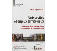 Universités et enjeux territoriaux Une comparaison internationale de l''économie de la connaissance - PU Septentrion - Presses Universitaires Du Septen-Trion - broché - Etude