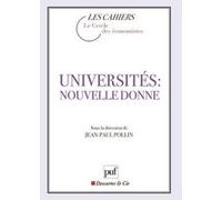 Universités : nouvelle donne Jean-Paul Pollin (Collection dirigée par), Pollin jean-paul (dir.) (Auteur)