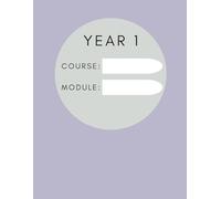 University College Essential A4 Jotta Notebook - Year 1 Individual Subject Module - Feint Ruled 60 sheets/120 Pages - Lilac: For academic school ... and come in a range of matching colours