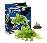 University Games 3-D Licensed Crystal Puzzle-Triceratops With Baby