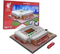 University Games LIVERPOOL FC 3D STADIUM Puzzle 141 Pièces Carton Rouge Intermédiaire 7 ans et plus 40 cm x 36 cm