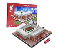 University Games LIVERPOOL FC 3D STADIUM Puzzle 141 Pièces Carton Rouge Intermédiaire 7 ans et plus 40 cm x 36 cm