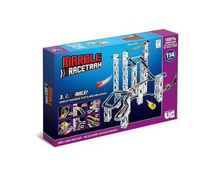 University Games Marble RaceTrax Jeu - 114 pièces Marble Race Track