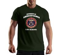 University of American Samoa Law School Goodman T-Shirt Vert Militaire pour Homme Size XL