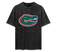 University of Florida Logo Gators College Men's T-Shirt Unisex Black Cotton Print Tee Shirts S