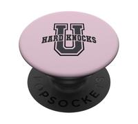 University of Hard Knocks Life Funny College My Cheerleading PopSockets PopGrip Adhésif