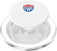 University of West Georgia UWG Wolves Go West Shield Logo PopSockets PopGrip pour MagSafe