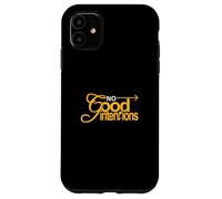 University Varsity-Gold Color : Aucune Bonne Intention Coque pour iPhone 11
