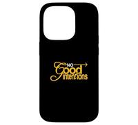 University Varsity-Gold Color : Aucune Bonne Intention Coque pour iPhone 14 Pro