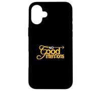 University Varsity-Gold Color : Aucune Bonne Intention Coque pour iPhone 16 Plus