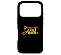 University Varsity-Gold Color : Aucune Bonne Intention Coque pour iPhone 17 Pro