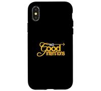 University Varsity-Gold Color : Aucune Bonne Intention Coque pour iPhone X/XS