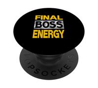 University Varsity-Gold Color Final-Boss Energy Yellow PopSockets PopGrip Adhésif