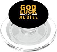 University Varsity-Gold Color God, Luck and Hustle Yellow PopSockets PopGrip pour MagSafe