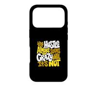 University Varsity-Gold Color Hustle Ain't So Crazy Jaune Coque pour iPhone 17 Pro