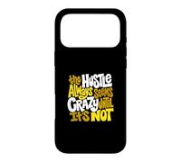 University Varsity-Gold Color Hustle Ain't So Crazy Jaune Coque pour iPhone 17 Pro Max