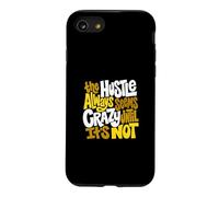 University Varsity-Gold Color Hustle Ain't So Crazy Jaune Coque pour iPhone SE (2020) / 7/8