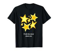 University Varsity-Gold Color I Told The Stars Jaune T-Shirt