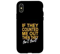 University Varsity-Gold Color Ne comptez jamais sur Moi ! Jaune Coque pour iPhone X/XS