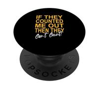 University Varsity-Gold Color Ne comptez jamais sur Moi ! Jaune PopSockets PopGrip Adhésif