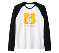 University Varsity-Gold Color No Promises Yellow Manche Raglan