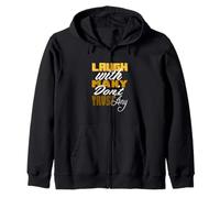 University Varsity-Gold Color Riez mais ne Vous fiez Pas Sweat à Capuche