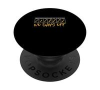 University Varsity-Gold Color Schedule No Days Off Yellow PopSockets PopGrip Adhésif