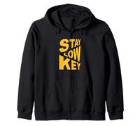 University Varsity-Gold Color Stay Low-Key Yellow Sweat à Capuche
