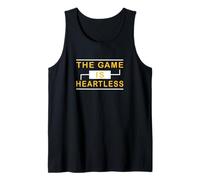 University Varsity-Gold Color The Game is Heartless Yellow Débardeur