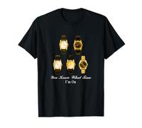 University Varsity-Gold Color The Time I'm on Yellow T-Shirt
