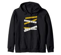 University Varsity-Gold Do NOT Cross... Varsity-Gold Sweat à Capuche