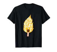 University Varsity-Gold Don't Slip Stay Lit Jaune T-Shirt