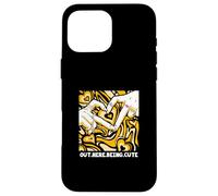 University Varsity-Gold est là, c'est une jolie université en or Coque pour iPhone 16 Pro Max