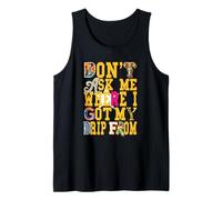 University Varsity-Gold I Gatekeep The Drip Yellow Débardeur