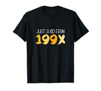 University Varsity-Gold Just A Kid From 199X Jaune Graphic T-Shirt