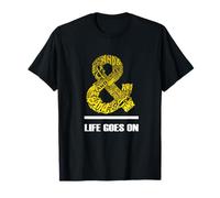 University Varsity-Gold & Life Goes on University Yellow T-Shirt