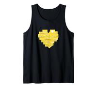 University Varsity-Gold Love Your Self Notes Jaune Débardeur