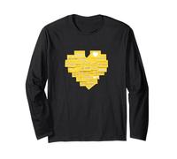 University Varsity-Gold Love Your Self Notes Jaune Manche Longue