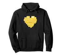 University Varsity-Gold Love Your Self Notes Jaune Sweat à Capuche