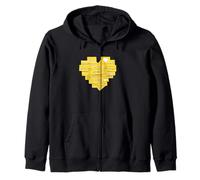 University Varsity-Gold Love Your Self Notes Jaune Sweat à Capuche