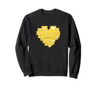 University Varsity-Gold Love Your Self Notes Jaune Sweatshirt