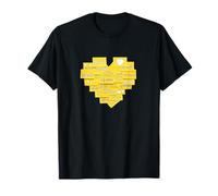 University Varsity-Gold Love Your Self Notes Jaune T-Shirt