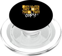 University Varsity-Gold Montre en Or Motif Haine PopSockets PopGrip pour MagSafe