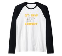 University Varsity-Gold Put 'em Up Cowboy Manche Raglan