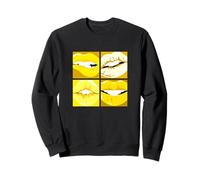 University Varsity-Gold Read My Lips Varsity Yellow Sweatshirt