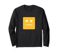 University Varsity-Gold Starry-Eyed Block Face Jaune Manche Longue