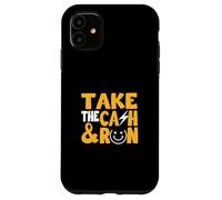 University Varsity-Gold Take The Cash & Run Jaune Coque pour iPhone 11