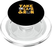 University Varsity-Gold Take The Cash & Run Jaune PopSockets PopGrip pour MagSafe