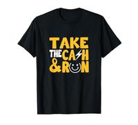 University Varsity-Gold Take The Cash & Run Jaune T-Shirt