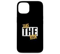 University Varsity-Gold Take The Risk Varsity-Gold Graphic Coque pour iPhone 13